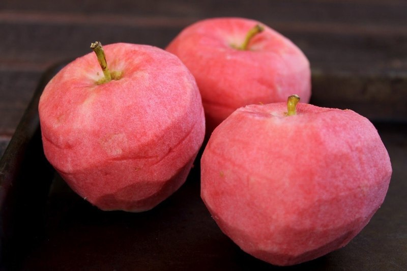 Сорт яблок розовый жемчуг фото &ndash; плоды без кожуры