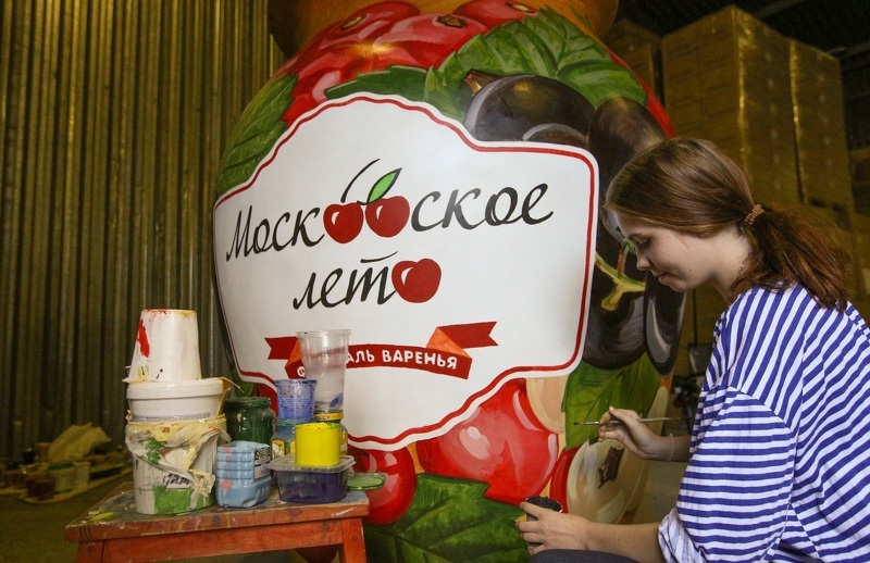 Фестиваль варенья 2015 Московское лето: мастер-класс по росписи глиняных сосудов