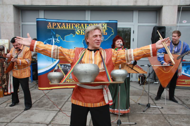 Поморская осень в Архангельске 2015 - выступление народных артистов
