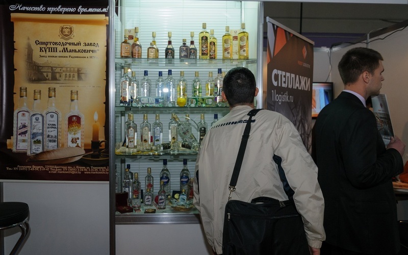 Алкогольные напитки на выставке Продэкспо в Москве  