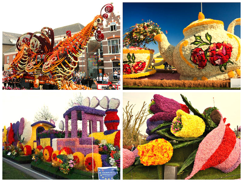 Парад цветов на 1 мая в Голландии и Франции