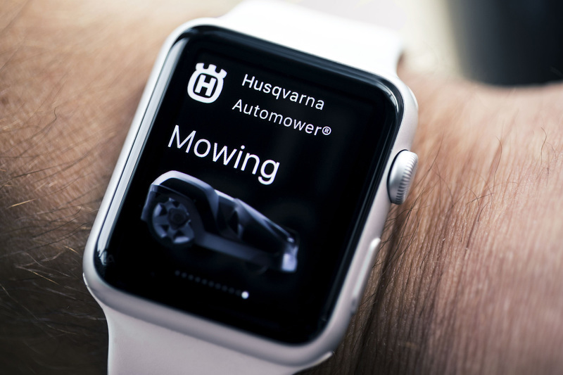 Приложение Automower Connect для часов Apple Watch от компании Husqvarna