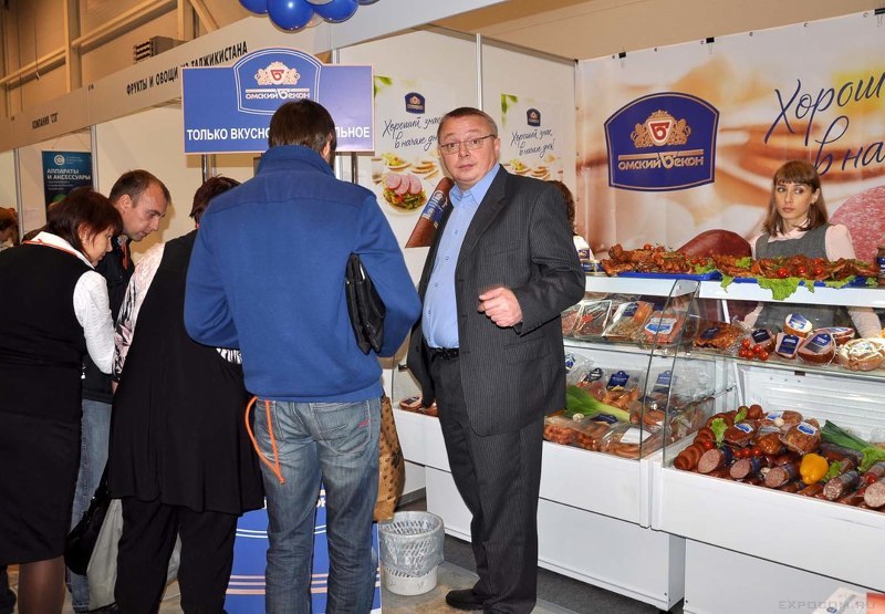 Стенд компании Омский бекон на выставке InterFood Sibiria