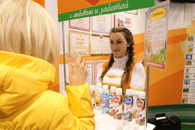 Агропромышленная неделя - дегустация молочных напитков