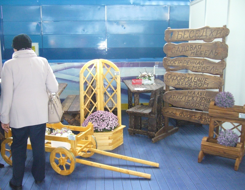 Беседки и садовая мебель ручной работы на выставке Усадьба