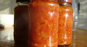 Рецепт - Кабачки в томатном соусе на зиму рецепт