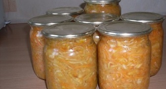 Рецепт - Салат из кабачков и моркови на зиму