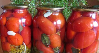 Рецепт - Консервирование помидоров без стерилизации