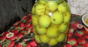 Компот из зеленых яблок c лимонной кислотой
