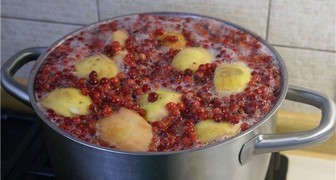 Рецепт - Яблочный компот с гранатом на зиму