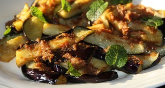 Рецепт - Быстрые маринованные баклажаны со специями