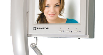 Видеодомофон Tantos с телефонной трубкой для общения