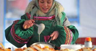 Кулинарный конкурс на празднике Масленицы в Челябинске 