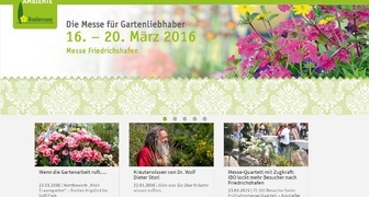 Международная выставка Garten & Ambiente Bodensee 2016 в Германии