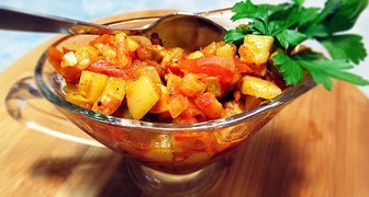 Рецепт - Вкусная кабачковая икра &quot;По-грузински&quot; в мультиварке