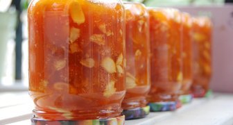 Рецепт приготовления варенья из яблок с вишней