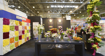 Цветы на выставке в Makuhari Messe