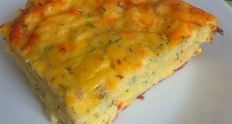 Рецепт - Полезная кабачковая запеканка с сыром и зеленью