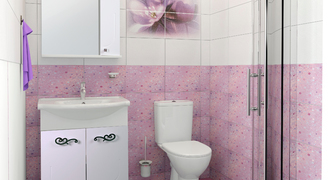Идея дизайна ванной комнаты от Леруа Мерлен