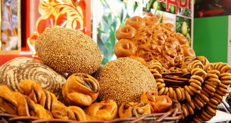 Хлебобулочные изделия на выставке Поморская осень
