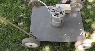 Электрическая газонокосилка своими руками сделанная
