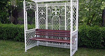 Деревянная входная арка в рустикальном стиле - фото 14