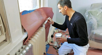 Покраска чугунных радиаторов отопления 