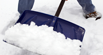 Стальная лопата для уборки снега
