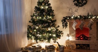 Круговой стиль украшения новогодней елки