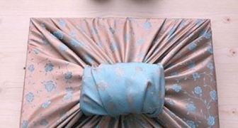 Упаковка подарков в ткань по технике фурошики
