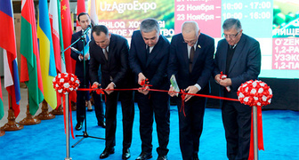 Открытие выставки UzAgroExpo представителями агробизнеса страны