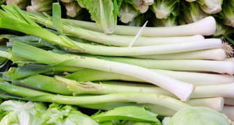 Зеленый лук Порей - очень ароматный и полезный овощ, который готовят как основное блюдо