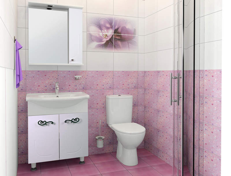 Идея дизайна ванной комнаты от Леруа Мерлен