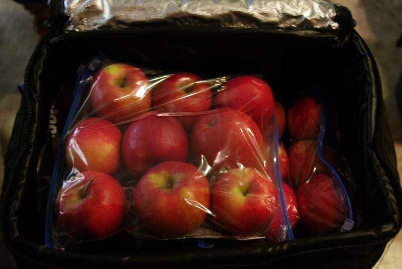 Хранение фруктов в полиэтиленовых пакетах