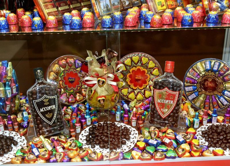 Шоколадные конфеты на выставке-ярмарке Татьянины именины в Питере 