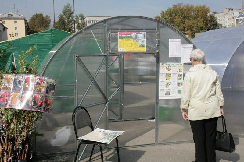 Теплицы из поликарбоната на Нижегородской ярмарке